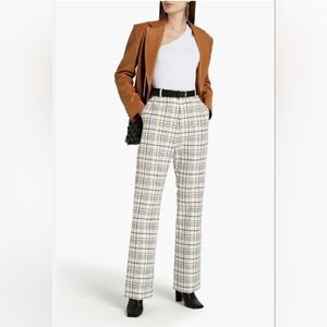 Paco Rabanne checked wool pants